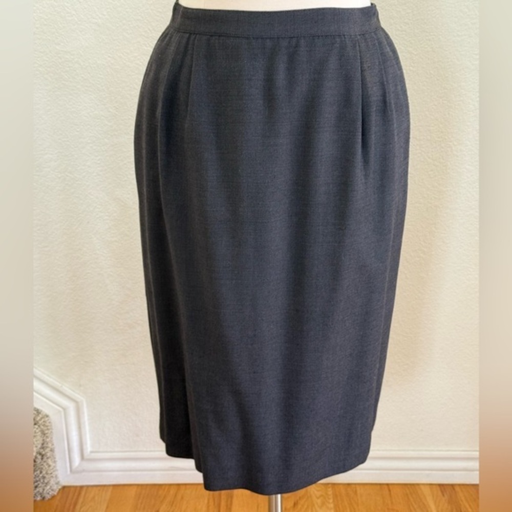 Vintage Gray/black Pencil Skirt for Women